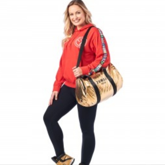 Zumba Fitness Zumba Dance 2020 League Metallic Gold Duffel Bag - Picture 5 of 16
